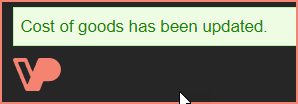 Upload success confirmation