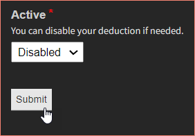 Enable/Disable dropdown